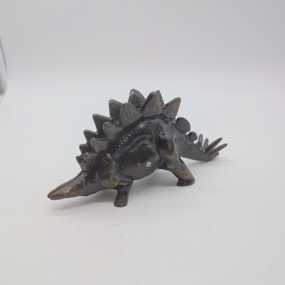 Rare 1979 Scott Nelles Bronze Stegosaurus Bank - Picture 2 of 8